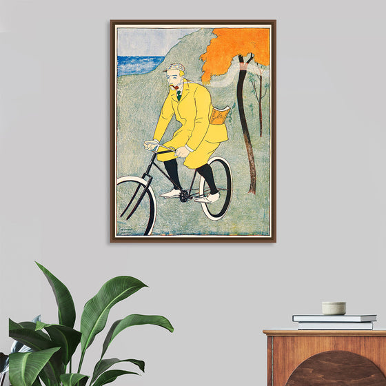 "Man Riding Bicycle (1894)", Edward Penfield