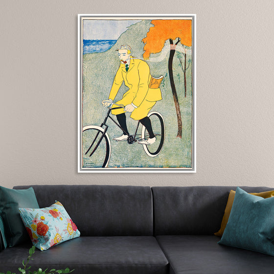 "Man Riding Bicycle (1894)", Edward Penfield