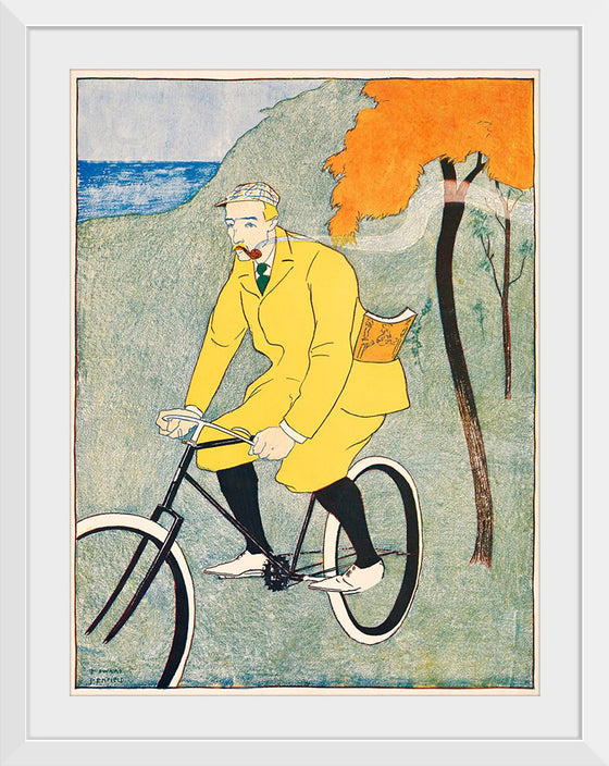 "Man Riding Bicycle (1894)", Edward Penfield