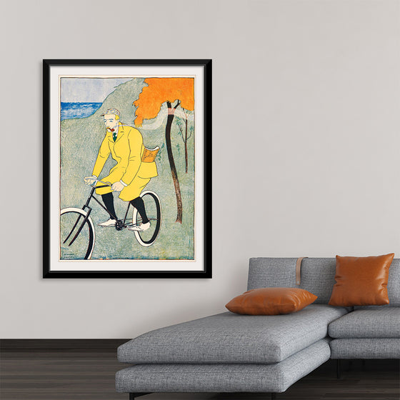 "Man Riding Bicycle (1894)", Edward Penfield