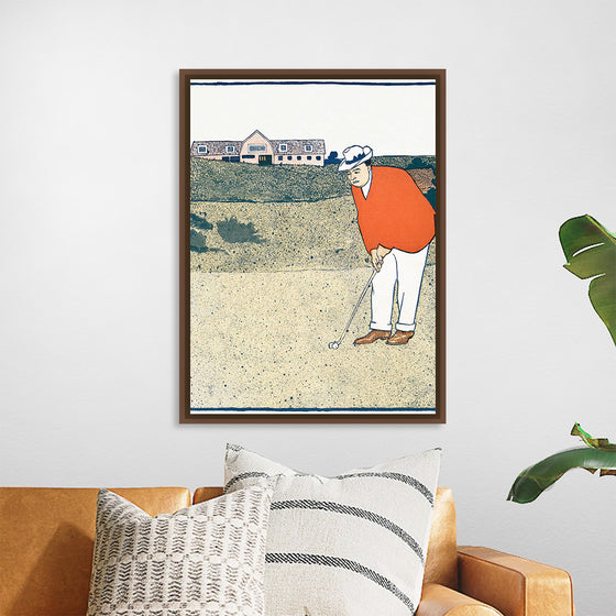 "Man Playing Golf (ca. 1890-1907)", Edward Penfield