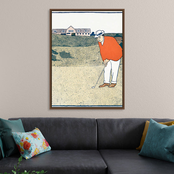 "Man Playing Golf (ca. 1890-1907)", Edward Penfield