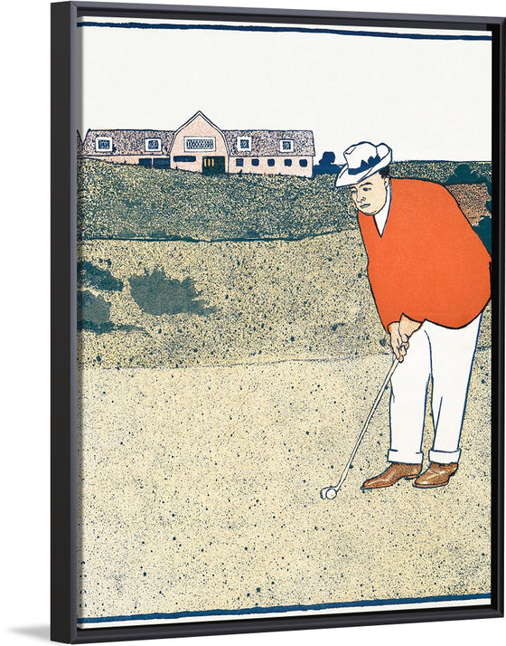 "Man Playing Golf (ca. 1890-1907)", Edward Penfield