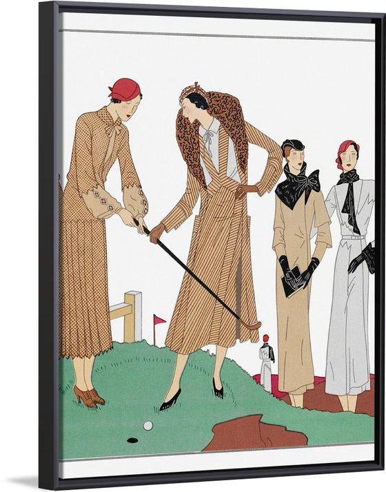 "Four Women on a Golf Course (1931)", Martial et Armand and Redfern