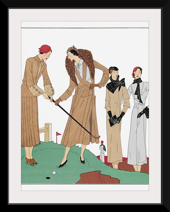 "Four Women on a Golf Course (1931)", Martial et Armand and Redfern