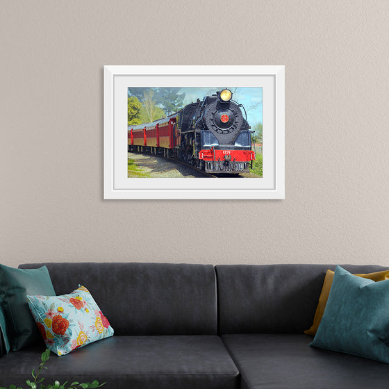 "Train on Railroad"