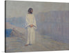 Jesus Cristo à Beira do Gólgota Christ near Golgotha (1907) by Antônio Parreiras is a large-scale oil painting that depicts Jesus Christ standing at the edge of Golgotha, the hill where he was crucified. 
