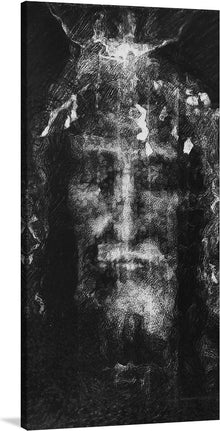  Drawing by Juan Luis Cousiño based on the Shroud of Turin, graphite, 1995.&nbsp;Cousino makes a synthesis between figurative and abstract art by observing the beginnings of the first major periods of art history. 