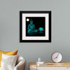 "Buddha Statue in Teal"