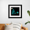 "Buddha Statue in Teal"