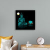 "Buddha Statue in Teal"