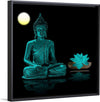 "Buddha Statue in Teal"