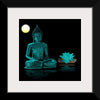 "Buddha Statue in Teal"