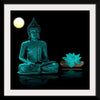 "Buddha Statue in Teal"