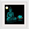 "Buddha Statue in Teal"