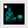 "Buddha Statue in Teal"