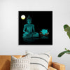 "Buddha Statue in Teal"