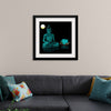 "Buddha Statue in Teal"