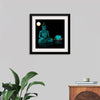 "Buddha Statue in Teal"