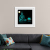 "Buddha Statue in Teal"