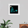 "Buddha Statue in Teal"