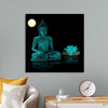 "Buddha Statue in Teal"