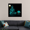 "Buddha Statue in Teal"