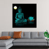 "Buddha Statue in Teal"