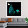 "Buddha Statue in Teal"