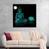 "Buddha Statue in Teal"