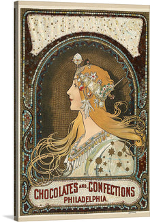  Step into the mesmerizing world of Alphonse Mucha with his captivating artwork, “Zodiac (1896).” This exquisite lithograph, originally designed as an in-house calendar, weaves together celestial mystique and regal elegance. The woman at its center, her face veiled in mystery, exudes grace and nobility. 