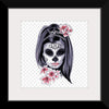 "Sugar skull with flowers"