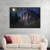 "Mystical Castle in Dark Forest"