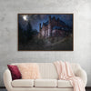 "Mystical Castle in Dark Forest"