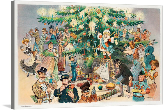 “Christmas Tree” by J. Ottman is a delightful print that captures the joy and wonder of the holiday season. The colorful and detailed illustration depicts a Christmas tree decorated with ornaments, candles, and a star on top.