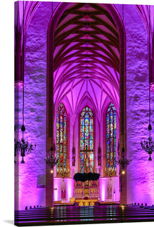  Immerse yourself in the ethereal beauty of “Graz Stadtpfarrkirche Advent,” a captivating print that encapsulates the serene and holy ambiance of the renowned church. Each detail, from the majestic stained glass windows radiating a divine spectrum of colors to the intricate gothic architecture adorned with elegant chandeliers, is captured with exquisite precision.