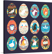  “Easter festival painted eggs collection” is a beautiful print that captures the essence of Easter. The print features a collection of 12 intricately designed Easter eggs, each with its own unique pattern and color scheme. 