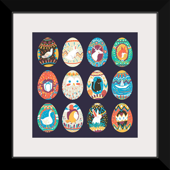 "Easter Festival Painted Eggs Collection"