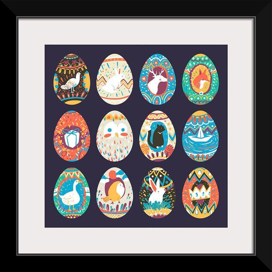 "Easter Festival Painted Eggs Collection"