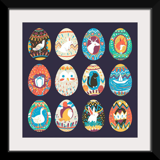 "Easter Festival Painted Eggs Collection"