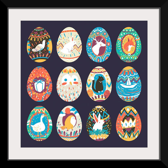 "Easter Festival Painted Eggs Collection"