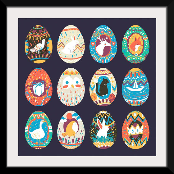 "Easter Festival Painted Eggs Collection"