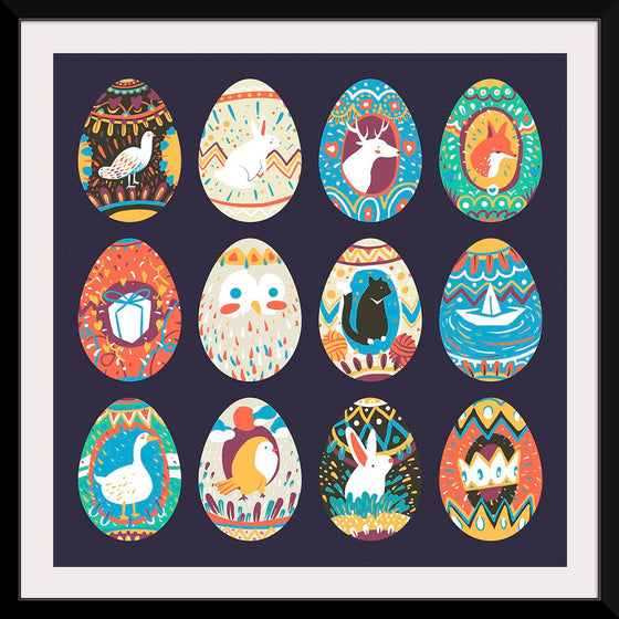 "Easter Festival Painted Eggs Collection"