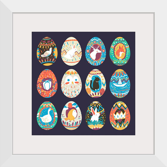 "Easter Festival Painted Eggs Collection"