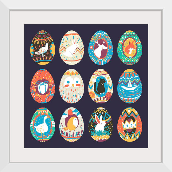 "Easter Festival Painted Eggs Collection"