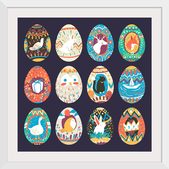 "Easter Festival Painted Eggs Collection"