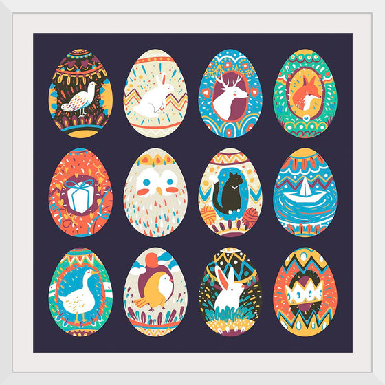 "Easter Festival Painted Eggs Collection"