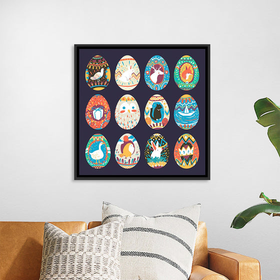 "Easter Festival Painted Eggs Collection"