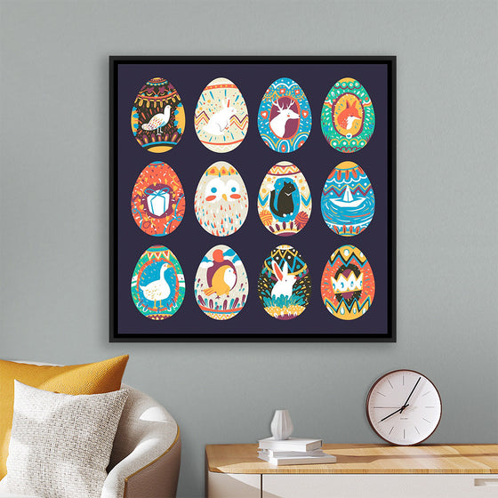 "Easter Festival Painted Eggs Collection"