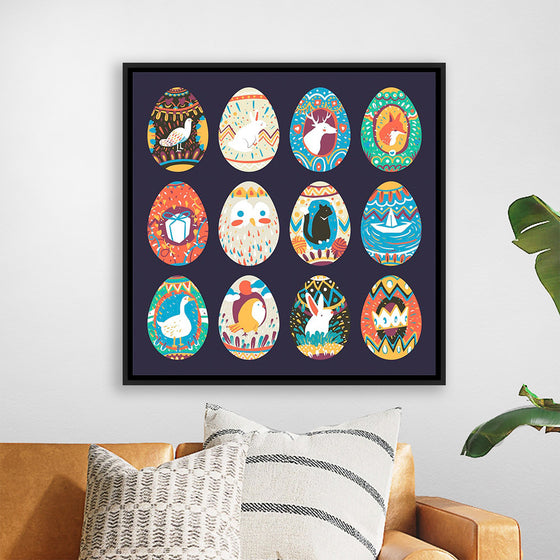 "Easter Festival Painted Eggs Collection"